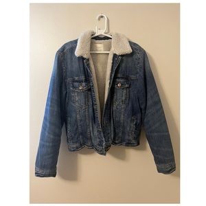 American Eagle Sherpa Jean Jacket